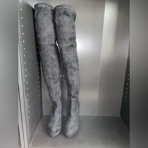 Faux Suede Over the Knee Boots